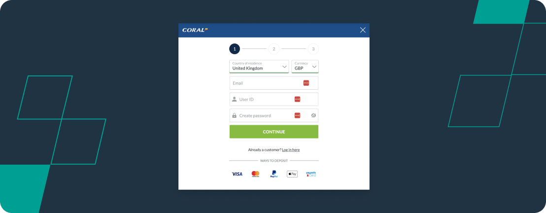 Coral Registration Process